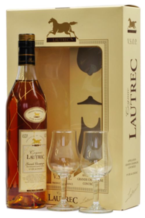 Lautrec VSOP + 2 pohárral 40% 0,7L