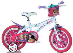 Gyerekbicikli Barbie 16" rózsaszín